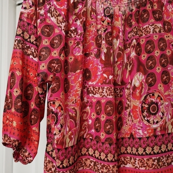 Brights bold Sheer Colourful top - Picture 8 of 11